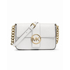 Optic white MICHAEL Michael Kors Small Fulton Saffiano Messenger Bag