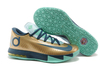 Nike KD VI 6 "54 Points" Gold/Navy Blue-Teal Colorway Kevin Durant Mens Shoes