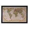 National Geographic ''Light Your Way'' Customizable World Map (Earth-toned)
