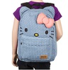 Loungefly Hello Kitty Denim With Polka Dots Face Backpack