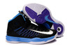 Mens Nike Lunar Hyperdunk X 2012 with Black/Grey and Pure Purple/"Dynamic Blue" Colorways