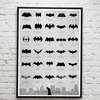 Batman Logo Evolution Poster