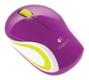 Logitech Wireless Mini Mouse M187 Violet-White USB