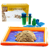 Kinetic sand 5kg + sandpit + Castle Molds