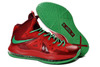 "Christmas" Air Max LeBron 10(X) P.S. EliteRed-Green Mens Nike Shoes