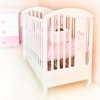 Детская кроватка Bambino LILLY с ящиком цвет белый/розовый
