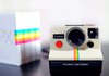 Polaroid button rainbow