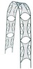 Садовая арка комбинированная