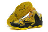 Nike LeBron Air Max Zoom 11 Mens Athletic Shoes in Color Yellow and Black