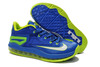 Nike Low Air Lebron XI "Sprite" "Hyper Cobalt" with Volt/White/Photo Blue Colors Men Size Basketball Shoes