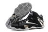 Metallic Silver with Black 2014 New Colorway Mens King LeBron James 11 Elite Basketball Sneakers