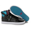 Supra Skytop Black Teal White High Skate Shoe