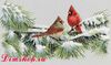 Набор для вышивки Dimensions "Winter Cardinals"