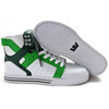 Supra Skytop High White Green Shoes