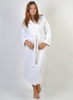 Белый махровый женский халат