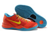 Air Kobe 8 System Nike Light Crimson/Blue/Bright Citron "Year of the Horse" NBA Basketball Trainers