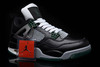 Nike Shoes Jordan 4 Retro Black/Grey/Dark Green and White