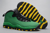 Men Size Green/Black/Yellow Sneakers-Jordan Retro 10 "Oregon Ducks"