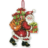 Santa with Bag Counted Cross Stitch Ornament