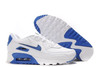 Nike Running Air Max 90 White And Military Blue Men Sneakers