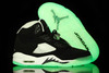 Michael Joran Retro 5 "Oreo" Black with White Color Glow in the Darkness Nike Trainers for Ladies