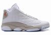 Men's Air Jordan (XIII) 13 Retro White-Grey/University Blue Shoes