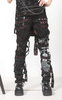 Glp gothic punk skull heat transfer letter trousers