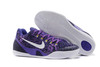 EM Kobe 9 Low-Top Nike Court Purple Black and White Newest Colorway Mens Sneakers