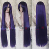Тёмно-фиолетовый парик (длинный с длинной чёлкой)