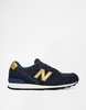 New Balance 996 Suede/Mesh Blue and Gold Trainers