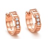 Серьги с бриллиантами розовое золото Tiffany