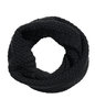 Черный шарф крупной вязки