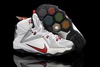Big Kids Nike Zoom Lebron XII(12) Basketball Shoes - White Black Red
