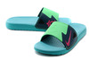 Mens Nike Solarsoft Kevin Durant Kd Slide Sandals - Nightshade/Vivid Pink With Light Lucid Green