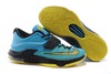 Discount Nike Brand KD 7 Sneakers in Colorway Black/Yellow/Teal for men