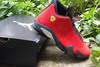 Michael Jordan Nike Brand Retro 14 XIV "Red Suede" Athletic Shoes Discount Sale - Black Yellow Red