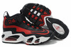 womens nike griffey max 1 black red and white sneakers