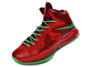 Nike LeBron James X P.S Elite Christmas Red Green Kicks