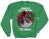 Grumpy Cat Jingle All The Way To Hell Fleece Sweater