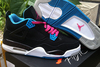 Jordan Brand: Jordans 4 Retro (Gs) "South Beach" men Size Basketball Sneakers - Black & Dynamic Blue Vivid Pink