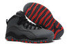 Discount Sale Red Black and Dark Grey Colorways Kids Size Nike Retro 10 Jordan Basketball Sneakers