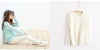 Белый или мятный ворсистый свитер