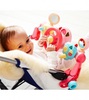 Активная игрушка на коляску Руль управления для малыша, цвет розовый