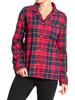 Women's Printed Flannel PJ Tops