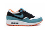 Air Max 1 Nike Running Gridiron Mineral Blue White Trainers Womens