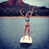 paddleboarding