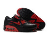 Nike Running Air Max 90 Premium Black Varsity Red Black Trainers Mens