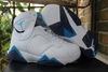 White with French Blue and Flint Grey Color Men Size Nike Michael Jordan Retro VII 7 Sports Trainers