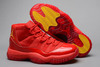 Men Size Air Michael Jordan 11 All Red/Yellow Accents Nike Trainers Online Shop