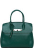 Зелёная кожаная сумка
